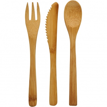 Logotrade business gift image of: Celuk bamboo cutlery set