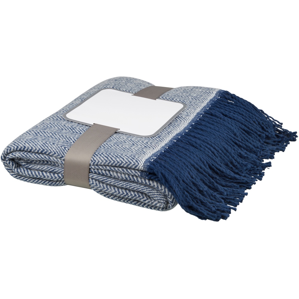 Logo trade corporate gifts picture of: Haven herringbone throw blanket