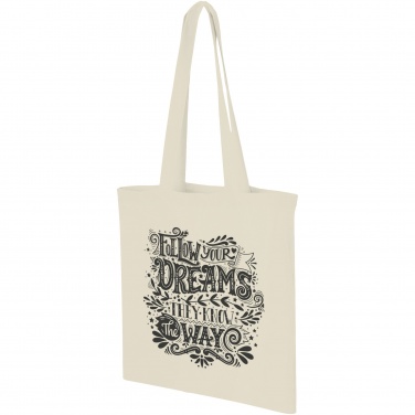 Logo trade promotional merchandise photo of: Carolina 100 g/m² cotton tote bag 7L