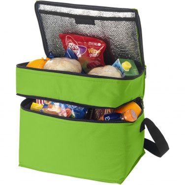 Logotrade promotional giveaway image of: Oslo 2-zippered compartments cooler bag 13L