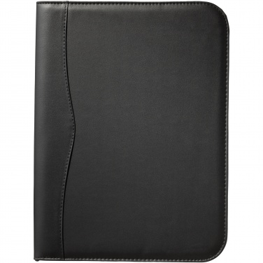 Logo trade promotional products image of: Ebony A4 zippered portfolio