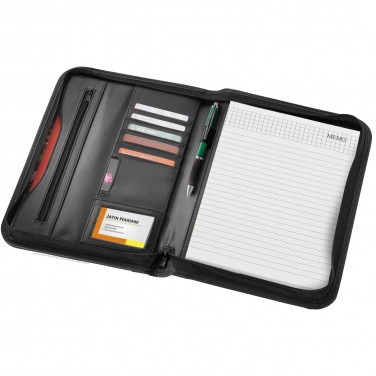 Logo trade promotional merchandise picture of: Ebony A4 zippered portfolio