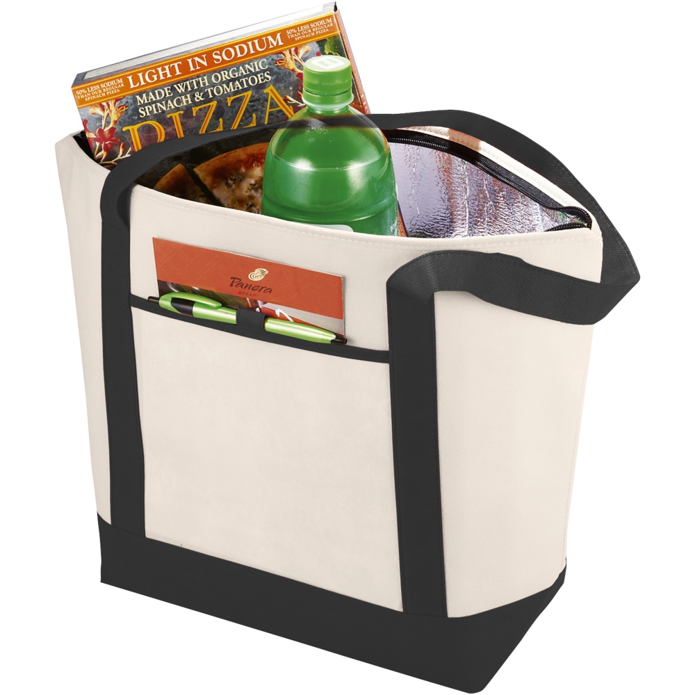 Logo trade advertising products image of: Lighthouse non-woven cooler tote 21L