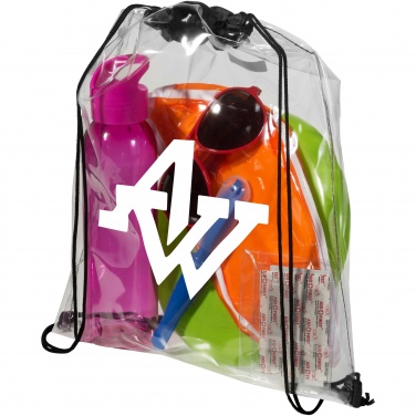 Logotrade promotional merchandise photo of: Lancaster transparent drawstring bag 5L