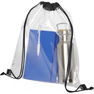 Logotrade promotional item image of: Lancaster transparent drawstring bag 5L