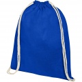 Oregon 100 g/m² cotton drawstring bag 5L, Royal blue