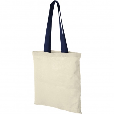 Logo trade promotional items image of: Nevada 100 g/m² cotton tote bag coloured handles 7L