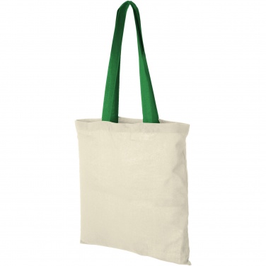 Logotrade promotional giveaway picture of: Nevada 100 g/m² cotton tote bag coloured handles 7L