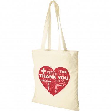 Logo trade promotional items image of: Madras 140 g/m² cotton tote bag 7L