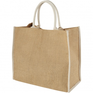 Logo trade promotional products picture of: Harry coloured edge jute tote bag 25L