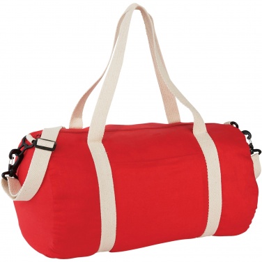 Logo trade promotional items image of: Cochichuate cotton barrel duffel bag 25L