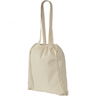 Logo trade corporate gifts picture of: Eliza 240 g/m² cotton drawstring bag 6L