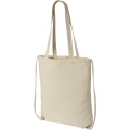 Eliza 240 g/m² cotton drawstring bag 6L, Natural