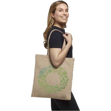 Logo trade promotional merchandise picture of: Pheebs 150 g/m² recycled tote bag 7L