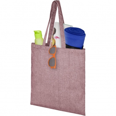 Logo trade promotional merchandise picture of: Pheebs 150 g/m² recycled tote bag 7L