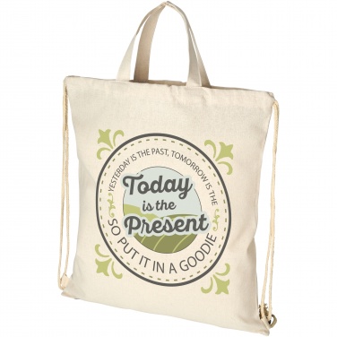 Logo trade promotional giveaways picture of: Pheebs 210 g/m² recycled drawstring bag 6L