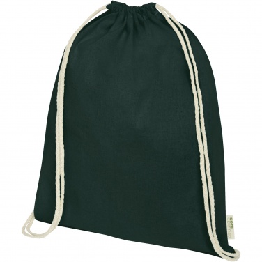 Logotrade promotional item picture of: Orissa 100 g/m² organic cotton drawstring bag 5L