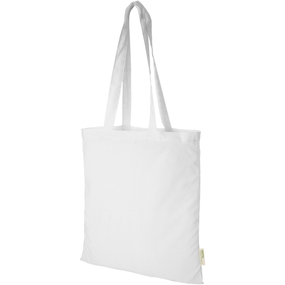 Logo trade corporate gifts image of: Orissa 100 g/m² organic cotton tote bag 7L