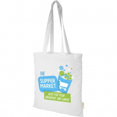 Logo trade promotional merchandise picture of: Orissa 100 g/m² organic cotton tote bag 7L