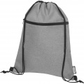 Ross RPET drawstring bag 5L, Heather medium grey