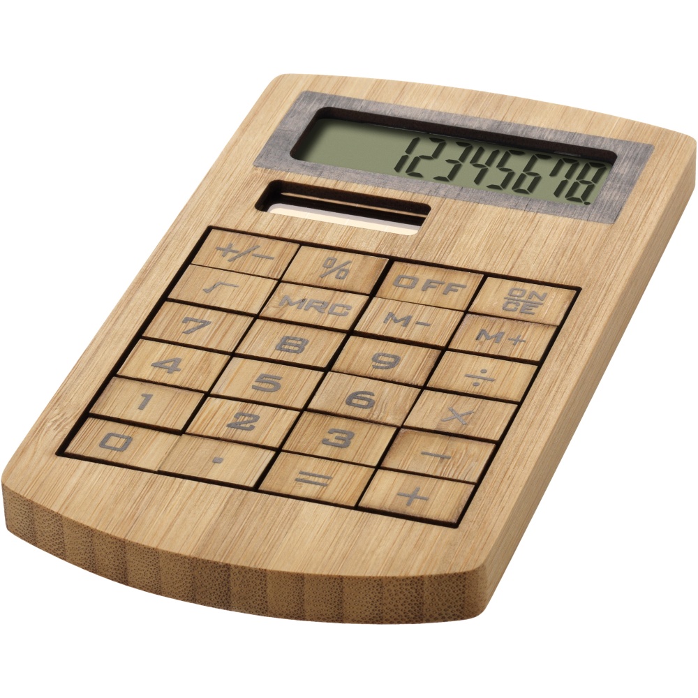 Logo trade corporate gifts picture of: Eugene calculator made of bamboo