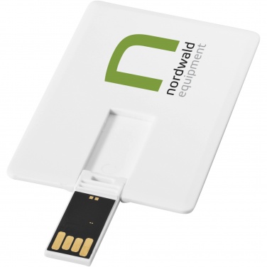 Logo trade advertising products picture of: Slim card-shaped 2GB USB flash drive