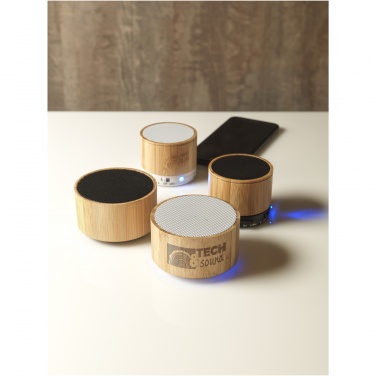 Logo trade promotional giveaway photo of: Cosmos bamboo Bluetooth® speaker