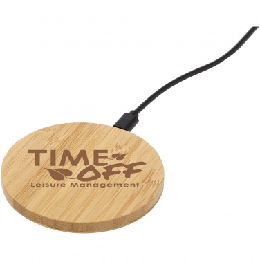 Logotrade promotional merchandise photo of: Essence 5W bamboo wireless charging pad