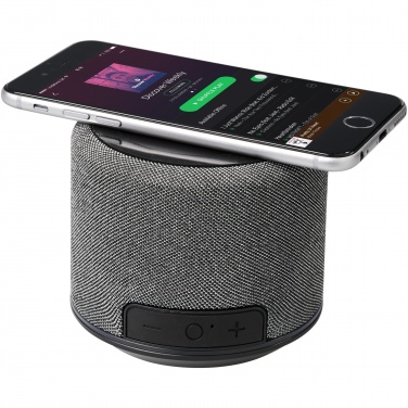 Logo trade promotional gifts picture of: Fiber 3W wireless charging Bluetooth® speaker