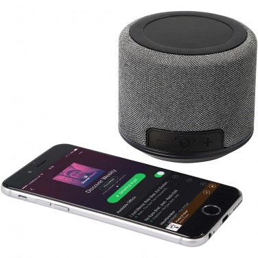 Logo trade corporate gifts picture of: Fiber 3W wireless charging Bluetooth® speaker