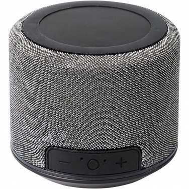 Logo trade advertising products image of: Fiber 3W wireless charging Bluetooth® speaker