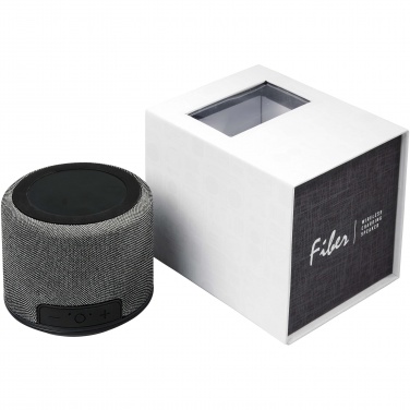 Logo trade promotional merchandise picture of: Fiber 3W wireless charging Bluetooth® speaker