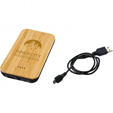 Logotrade corporate gifts photo of: Future 6000 mAh bamboo/fabric wireless power bank