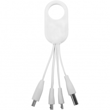 Logo trade advertising products image of: Troup 4-in-1 charging cable with type-C tip