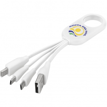 Logotrade promotional giveaway image of: Troup 4-in-1 charging cable with type-C tip