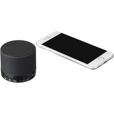 Logo trade promotional merchandise picture of: Duck cylinder Bluetooth® speaker with rubber finish