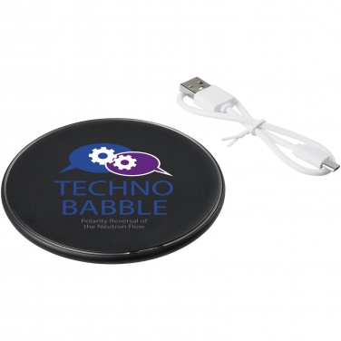 Logo trade corporate gifts image of: Lean 5W wireless charging pad