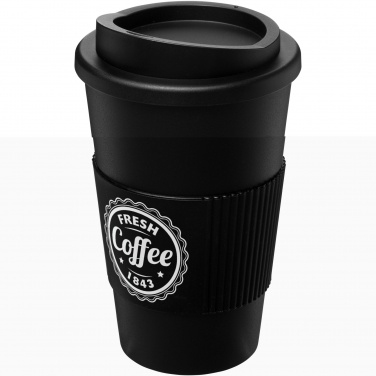 Logo trade promotional merchandise image of: Americano® 350 ml insulated tumbler with grip