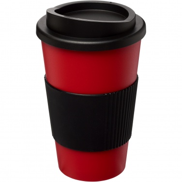 Logo trade promotional giveaway photo of: Americano® 350 ml insulated tumbler with grip