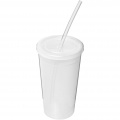 Stadium 350 ml double-walled cup, Transparent clear