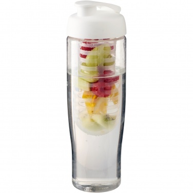 Logo trade promotional merchandise image of: H2O Active® Tempo 700 ml flip lid sport bottle & infuser