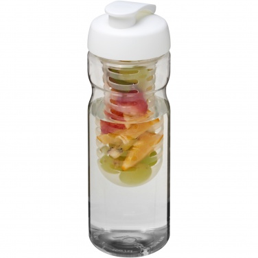 Logo trade promotional gifts image of: H2O Active® Base 650 ml flip lid sport bottle & infuser