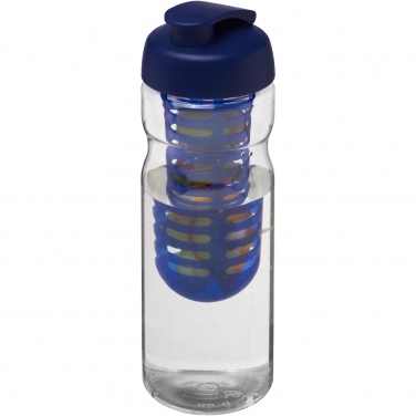 Logo trade promotional items image of: H2O Active® Base 650 ml flip lid sport bottle & infuser