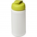 Baseline® Plus 500 ml flip lid sport bottle, White / Lime