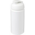 Baseline® Plus grip 500 ml flip lid sport bottle, White