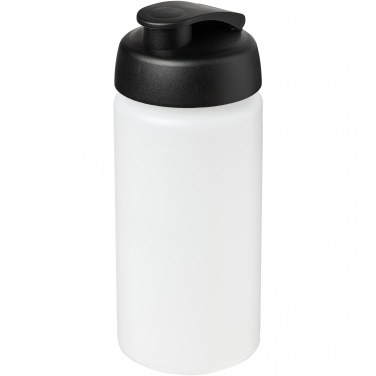 Logo trade promotional giveaways image of: Baseline® Plus grip 500 ml flip lid sport bottle