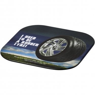 Logotrade advertising product image of: Brite-Mat® square coaster with tyre material