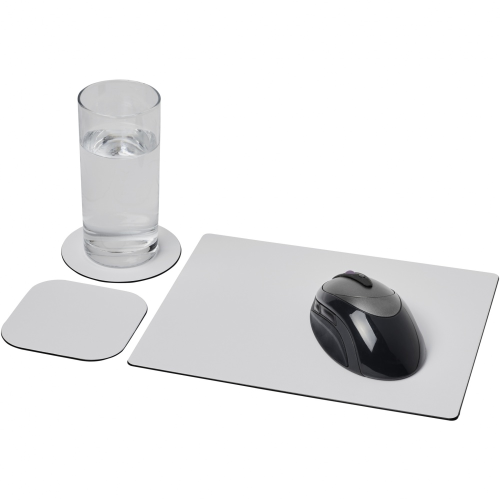 Logotrade corporate gifts photo of: Brite-Mat® mouse mat and coaster set combo 1