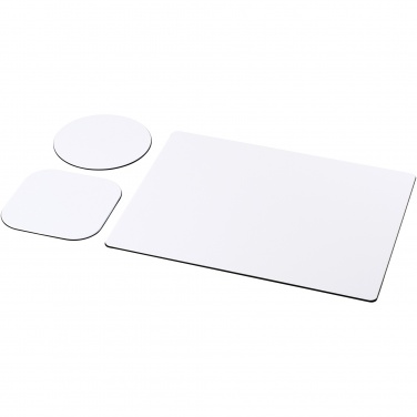 Logo trade promotional gifts picture of: Brite-Mat® mouse mat and coaster set combo 1