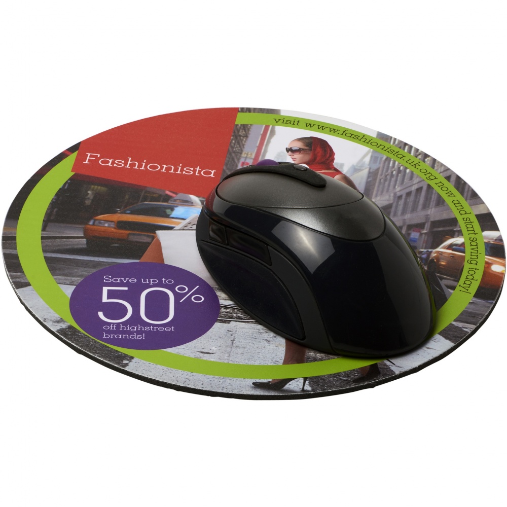 Logo trade promotional giveaway photo of: Q-Mat® round mouse mat